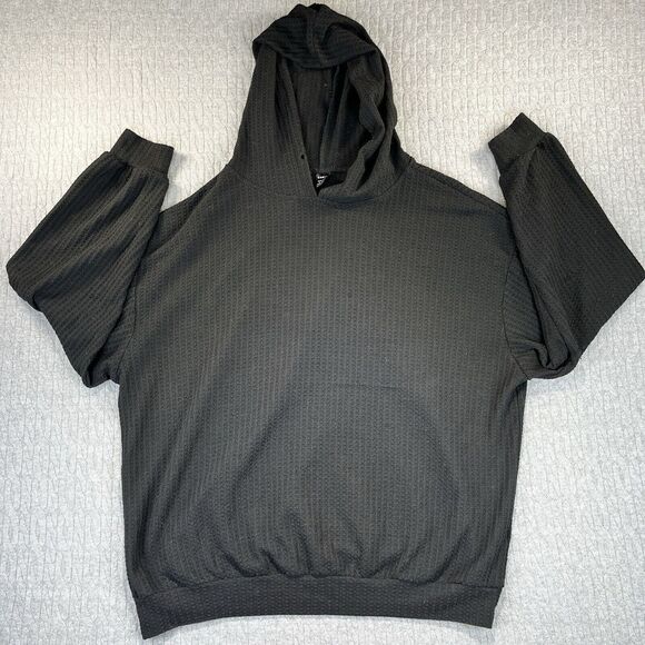 Shein Black Women's hoodie Size(S) Knit style lightweight, no drawstring - Picture 1 of 6